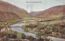 1912 Glenwood Springs CO-Colorado, Birds Eye View Glenwood Springs, VTG Postcard picture
