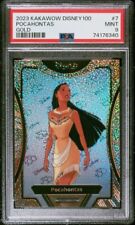 2023 Kakawow Phantom Disney 100 Wondrous Pocahontas Gold Refractor 7/10 PSA 9 picture