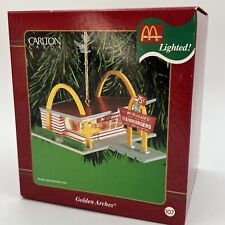 Vintage Carlton Cards McDonald's Golden Arches Lighted Christmas Ornament NEW  picture