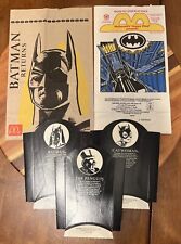 Batman Returns MCDONALD’S Promotional Set Of Fry Holders And Bags 1992 New picture