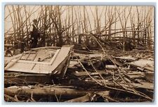 Joice Iowa IA Postcard RPPC Photo Tornado Cyclone Damage 1907 Posted Antique picture
