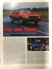 FordArt96 VINTAGE Original Article The 1983 Fords October 1982 4 page picture