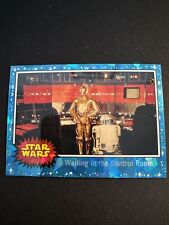 2022 Topps Chrome Sapphire Star Wars Card 77 Waiting In The Control Room picture