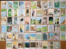 TINTIN: SNOWY MILOU - MINT, LOOSE SET of 64 GUM WRAPPER INSERTS - Paper not Card picture