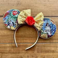 Gorgeous CUSTOM Lighted Beauty and the Beast Ears picture