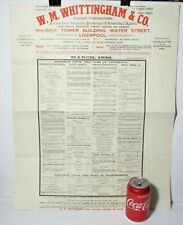 March 1932 WM Whittingham Liverpool Sailings List Sent to Italian State Railways picture