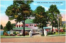 C.1930s Wisconsin Dells WI Hotel Blackhawk Building Driveway Unused Postcard P58 picture