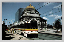 Postcard NY Passenger Train Metro Rail Scenic Track View Buffalo New York picture
