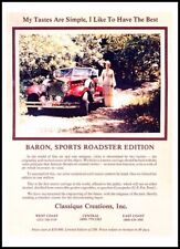 1980 1981 Baron Sports Roadster Edition Vintage Advertisement Car Print Ad D126 picture
