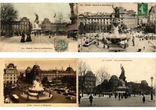 PARIS FRANCE PLACE DE LA REPUBLIQUE 66 Vintage Postcards (L2482) picture