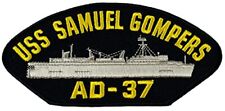 USS Samuel GOMPERS AD-37 Ship Patch - Great Color - Veteran Owned Business picture