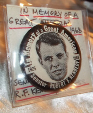 Vintage Pinback Button Senator Robert F. Kennedy 1925-1968 In Memory of a Great picture