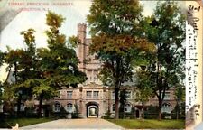 Vintage Postcard- LIBRARY, PRINCETON UNIVERSITY, PRINCETON, NEW JERSEY 1907 picture