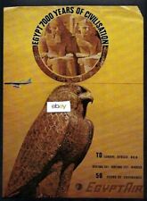 EGYPT AIR  707 JETS 1970'S 7,000 YEARS OF CIVILIZATION 50 YEARS EXPERIENCE AD picture