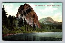 Oregon, OR-Oregon, Castle Rock On The Columbia River Vintage Souvenir Postcard picture