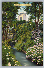 Providence RI Calart Artificial Flowers Building Brook Gardens Postcard Vtg G9 picture