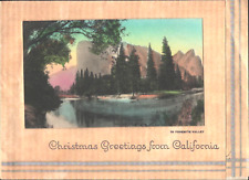 1940s YOSEMITE VALLEY vintage holiday card 