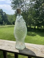 Wine Bottle Vintage Italian Glass Fish Shaped Empty 13
