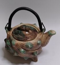 VTG Small Conch Teapot Ceramic Japan  READ picture