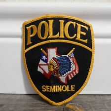 Seminole Police Texas TX Patch  picture