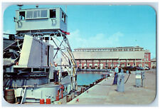 c1950's Crash Boat Basin US Naval Air Station Pensacola Florida FL Postcard picture