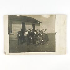 Fairview Ohio School Children RPPC Postcard c1903 Schoolhouse Building Art D1055 picture