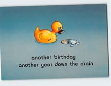 Postcard another birthday another year down the drain with Comic Art Print picture