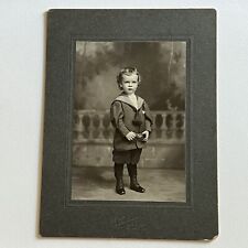 Antique Cabinet Card Photograph Very Dapper Charming Little Boy Louisville KY picture