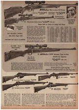 1965 Montgomery Ward Print AD Western Field Rifles Guns Bolt Action picture
