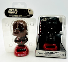 New Never Opened.  Darth Vader and Chewbacca Disney Solar Bobblehead 2018 picture