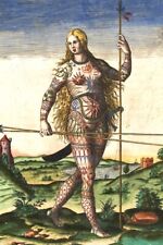 Ancient Celtic Tattooed Pict Woman Portrait - 1588 - 4 x 6 Photo Print picture