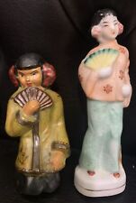 Set of 2 Occupied Japan Porcelain Musician Figurines Marked picture