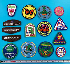 Lot/15 Vintage Girl Scout Patch’s 1970s-1990s Genesee Valley + More (#9) picture