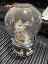 1 Cent  .01 Penny Glass Candy Peanuts MMS Ford Gumball Machine Key Ford Gum USA picture
