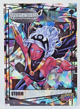 2015 UD Marvel Vibranium Refined Refractor #78 Storm Trading Card 79/99 NM/M picture