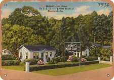 Metal Sign - Georgia Postcard - McGriff Motor Court on U. S. 17 -- 3 miles sout picture