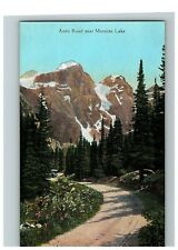 c.1907-15 Postcard Auto Road Near Moraine Lake Along Line of Canadian Pacific Ry picture