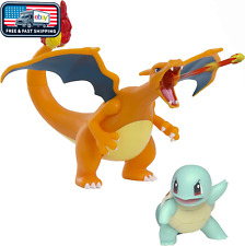 Pokémon Figures Squirtle & Charizard, Official Wicked Cool Toys Ages 4+ picture