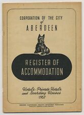 1957 City of Aberdeen Register of Accommodation Hotels & Boarding HousesC48 picture