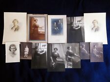 PHOTO LOT 12 Vintage Professional Studio Prints Portraits 1900's?  picture