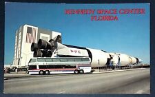 Postcard John F Kennedy Space Center Saturn V Rocket on Display FL NASA c1980s picture