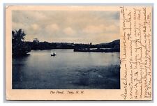 Troy NH New Hampshire The Pond Sailboat Undivided Back Postcard Posted 1907 picture