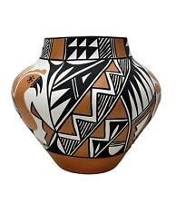 Native American Pottery Acoma Home Decor Vase Hand Painted Indian Loretta Joe picture