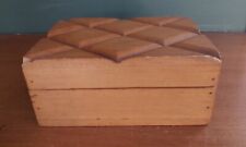 Vintage Hand Crafted Wood Valet Box Diamond Design picture