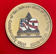 50th Anniversary if the Integration of the Army 1948-1998 Challenge Coin picture