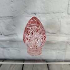 Waterford Marquis Pink Crystal Egg Paperweight  picture
