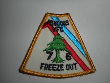 Vintage 70s BSA Boy Scouts Pennsylvania Minquas VFC 76 Freeze Out Patch 3
