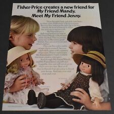 1979 Print Ad Fisher Price My Friend Mandy Jenny Doll Girls Play Toy Dolls picture