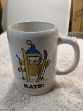 Vintage Garfield RATS SKIING Coffee Mug 1978 ENESCO picture