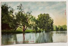 Antique Greetings From Hutchinson Minnesota Postcard Lake Scene picture